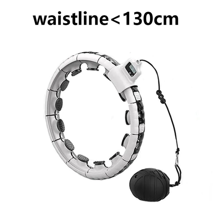 Adjustable Smart Sport Hoop With Massage Ball Counting Fitness Thin Waist Abdominal Exercise Hoop Ring Home Gym Training Tool