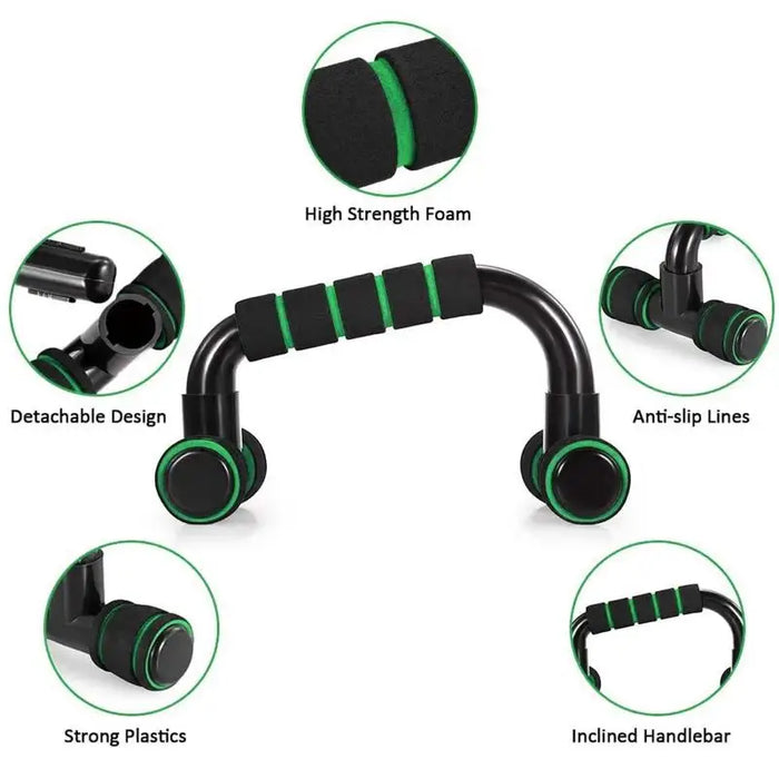7in1 Abdominal Wheel Ab Roller Resistance Bands Push-Up Bar Jump Rope Grip Strength Exercise Home Gym Fitness Muscle Trainer