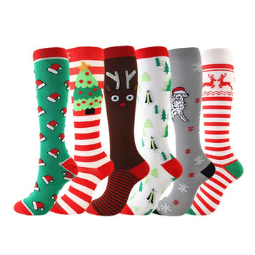 Sport Christmas Pressure Socks Men's and Women's Sports Compression Socks Drop Shipping Sports Footwear