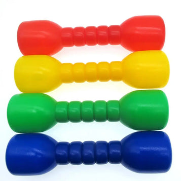 2Pcs Children Dumbbells Hand Weights Muscle Training Children Gym Dumbbells Plastic Non-slip Gym Equipment Dumbbells Kids Toy