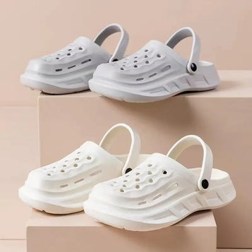 Men Sandals Women Clogs Summer Thick Bottom Home Slides Soft EVA Dry Wedges Platform Garden Shoes Beach Sandals Home Slippers