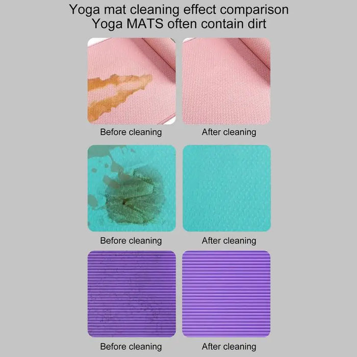 Yoga Mat Foam Cleaner 200ml All Purpose Sports Mat Cleaning Spray Odor Fighter Gym Equipment Cleaner for Exercise Workout Mats