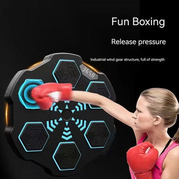Smart Music Boxing Target Led Digital Display Boxing Training Pad Office Stress Relief Sports Bluetooth Electronic Wall Target