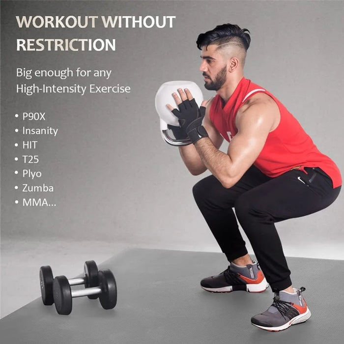 Extra Large Exercise Mat 10'x6'x7mm, Ultra Durable Workout Mats for Home Gym Flooring