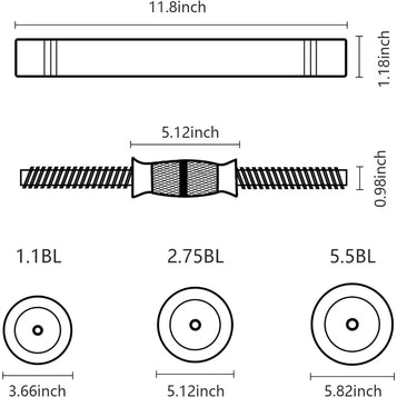 20.5-65.5lbs Adjustable Barbell Set, 2 in 1 Weight Dumbbell Set, Multifunction Free Weights Dumbbell Barbell Set