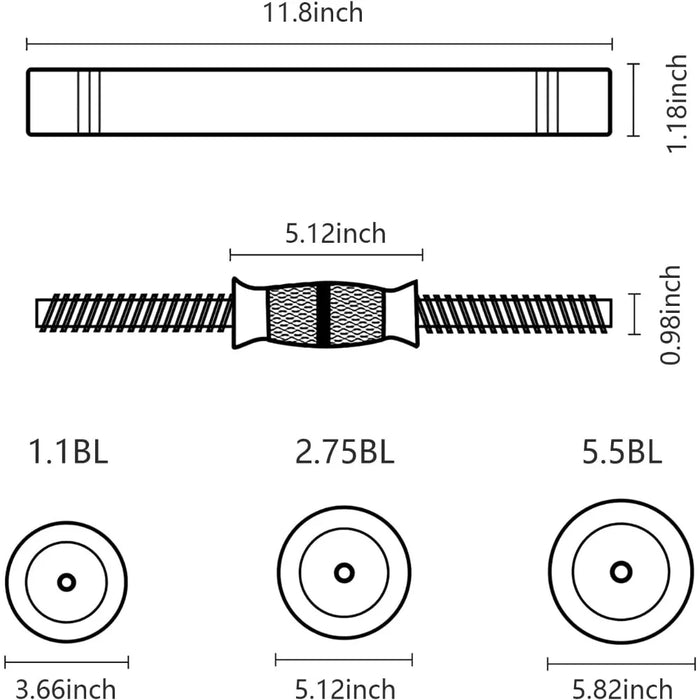 20.5-65.5lbs Adjustable Barbell Set, 2 in 1 Weight Dumbbell Set, Multifunction Free Weights Dumbbell Barbell Set