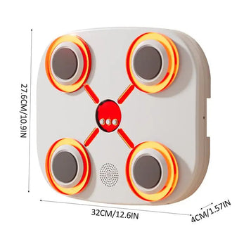 Smart Music Boxing Machine Electronic Wall Mounted Punching Pad Adjustable Speed Gloves Included Lighted Boxing Equipment For