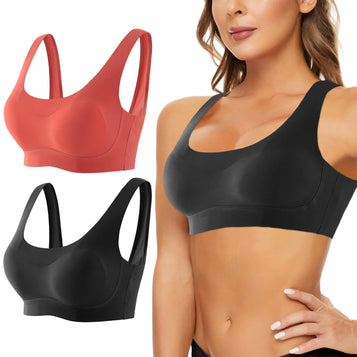 Compression Wirefree High Support Bra For Women Small To Plus Size Everyday Wear, Exercise And Offers Back Support