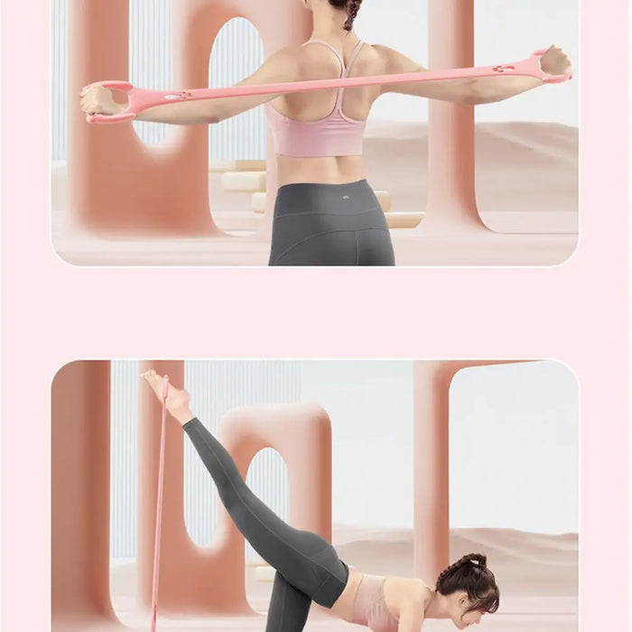 TPR Resistance Bands Elastic Pull Up Assist Yoga 8Word Tension Device Portable Bodybuilding Back Training Rope Fitness Equipment