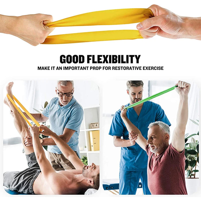 Yoga Resistance Bands Exercise Workout  Stretch Bands Women Men Emulsion Pull Rope for Booty Legs Pilates Gym Equipment for Home