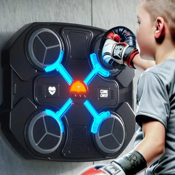 Smart Music Boxing Machine Boxing Target LED Lighted Music Boxing Training Wall Mounted BT Link Electronic Boxing Wall Target