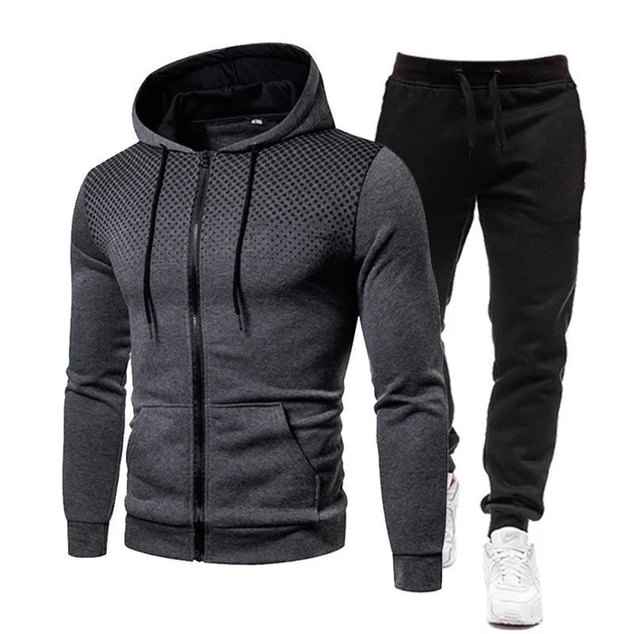 "Men's Camouflage Sportswear Set – Hoodie & Sweatpants 2 Piece"