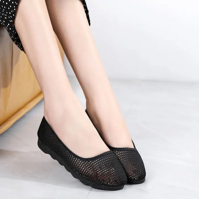 Women Tennis Shoes Breathable Mesh Woman Sports Shoes Light Outdoor Jogging Walking Sneakers Slip on Female Footwear Flats Shoes