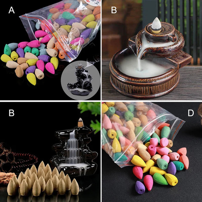 Fragrance Scent Tower Incense Mixed Scent Aromatherapy with Incense  Fragrance Scent Tower Incense Colorful
