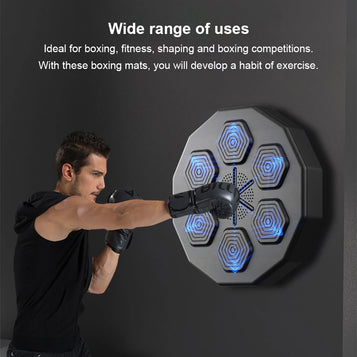 Smart Music Boxing Machine Electronic Wall Target Rechargeable Battery Bluetooth-Compatible for Boxing Agility Reaction Exercise