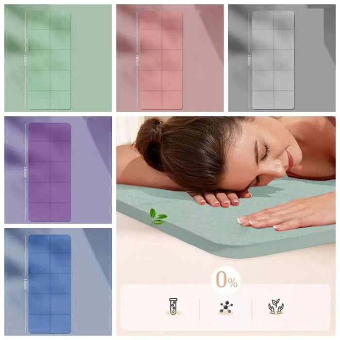 Foldable Foldable Yoga Mat Elastic Non-slip Foldable Pilates Mat Convenient Storage Tasteless Fitness Cushion Sports Exercise