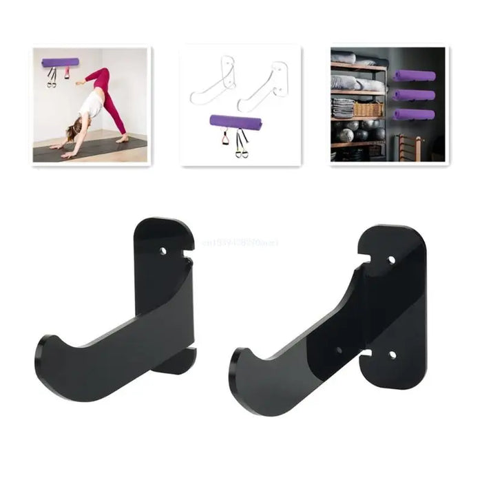 Wall Mounted Yoga Mat Storage Rack Exercise Mat Wall Hanger Home Yoga Mat Holder