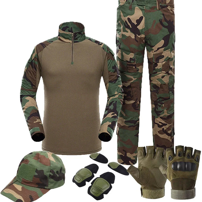 "Tactical Camouflage Uniform Set – Durable Medical & Field Gear"