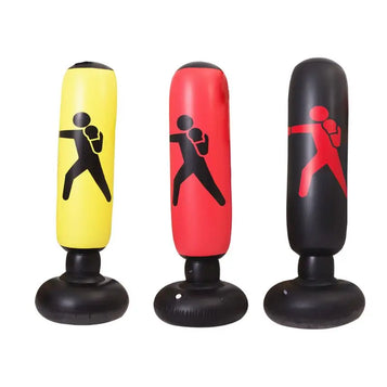 Fitness Inflatable Punching Bag Stress Punch Tower Fight Exercise Speed Stand Power Boxing Target Bag For Children Teens Adult