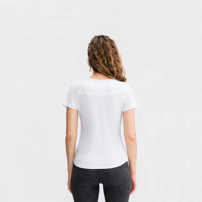 New Yoga Apparel Sports Tshirts Training Gym Short Sleeve Workout Top y2k Women Running T Shirt Summer Blouse Fitness Casual Tee