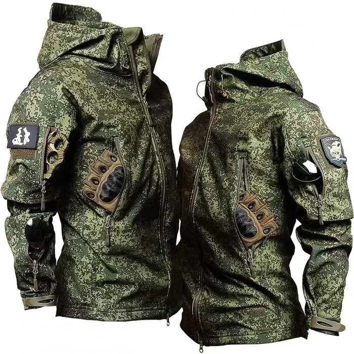 "Men's Waterproof Fleece Jackets – Winter Outdoor Tactical Suits"