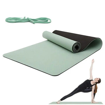 Thick Yoga Mat Fitness Mat Pilates Mat 6/8mm Exercise Yoga Mat Non Slip Pilates Gym Mat Reusable Yoga Cushion For Women Men Kids
