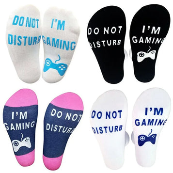 Sports Socks Universal Short Socks Casual Style Letter Printed Elastic Breathable Cotton Blend Hosiery Footwear Accessories