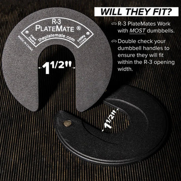 Micro Loading Weight Plates (PAIR) (2.5 LBS SET or 5 LBS SET) Use with Metal, Rubber, Vinyl or Urethane Dumbbells