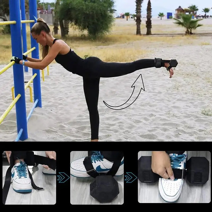 Dumbbell Ankle Strap Adjustable Ankle Weights Strap For Men Adjustable Weight Dumbbell Ankle Straps Portable Ankle Straps Legs