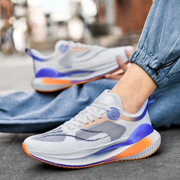 High Quality Marathon Men Sports Running Shoes Air Cushion Breathable Lightweight Comfortable Women Athletic Training Footwear