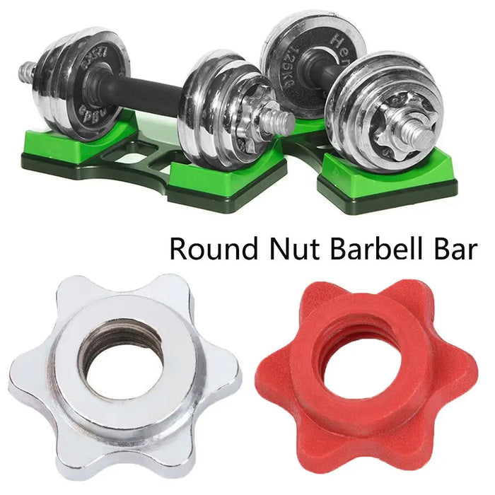 Anti-slip Weight Lifting Accessories Fixed Dumbbell Dumbell Accessory Dumbell Nut Hexagon Nut Barbell Bar Collar Screw