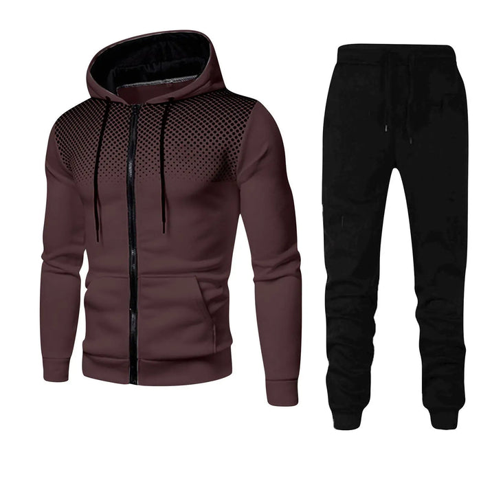 "Men's Camouflage Sportswear Set – Hoodie & Sweatpants 2 Piece"