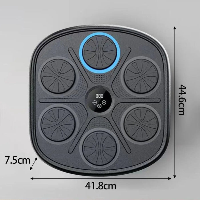 Music Boxing Machine Smart Boxing Trainer with Gloves Electronic Music Boxing Wall Target for Fitness Home Karate Sports Gym