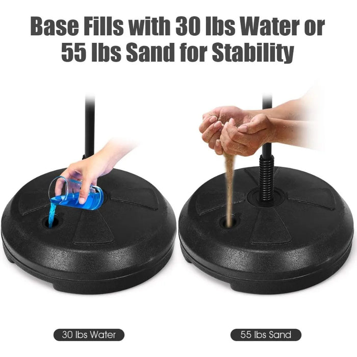 Boxing Ball Set, Punching Bag with Adjustable Height Standing Base, Boxing Punch Exercise Bag with Gloves and Hand Pump