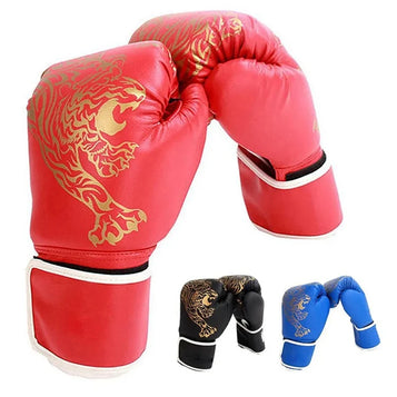 Boxing Training Gloves 1 Pair Adult Fighting Mittens MMA Muay Thai Combat Guantes Karate Professional Punching Gloves Exercise