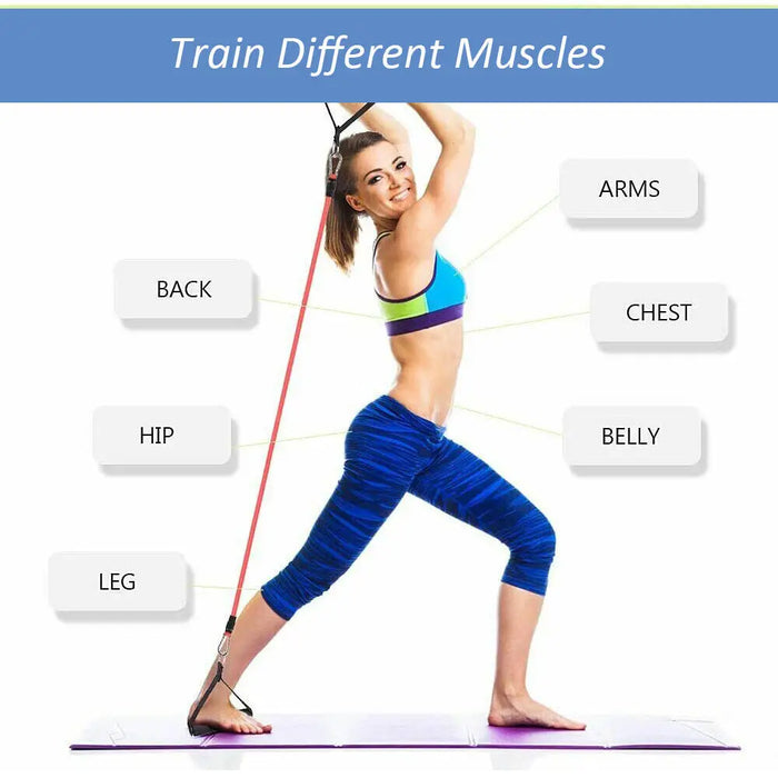11Pcs/Set Resistance Bands Home Strength Training Pull Rope Yoga Tension band