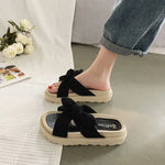 Casual women's summer platform sandals with flat heels