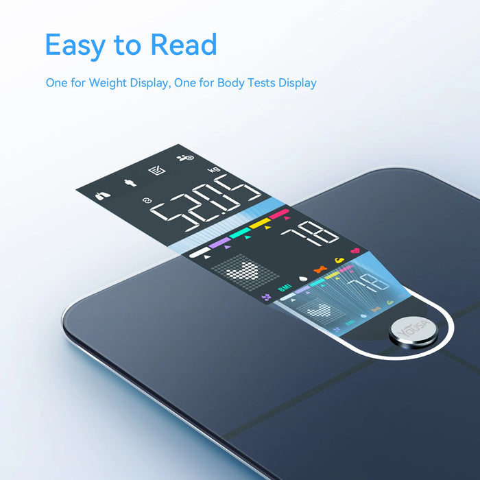 Smart Body Fat Scale – FSA/HSA Eligible, BMI & Color Display Digital Scale