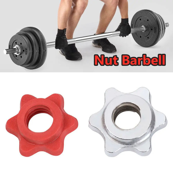 Anti-slip Weight Lifting Accessories Fixed Dumbbell Dumbell Accessory Dumbell Nut Hexagon Nut Barbell Bar Collar Screw