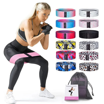 WorthWhile 3PCS Set Elastic Rubber Bands Set for Women Men Fitness Gym Home Resistance Booties Band Hip Circle Expander Workout