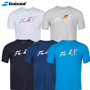 New BABOLAT Tennis Apparel T-Shirt Exercise Country Tee Original Babolat Tennis Apparel T-shirt Breathable Sweat-absorb Clothes