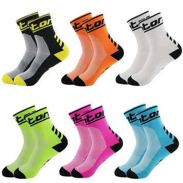New Cycling Socks Men Outdoor Mount Sports Wearproof Bike Footwear For Road Bike Socks Running Socks