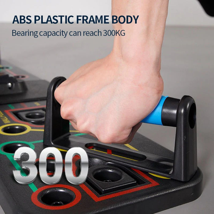 Hot Sale Folding Push Up Board System Home Workout Equipment Training Pushup Stands Push Up Board With Resistance Bands For Men