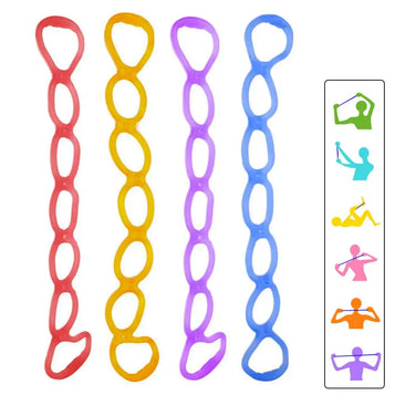 7 Holes Elastic Silicone Resistance Band Exercise Elastic Band Strength Pull Up Assist Band Workout Pilates Yoga Training Band