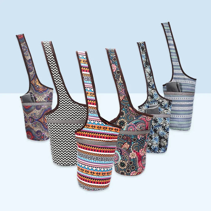 Yoga Mat Bag with Large Size Pocket and Zipper Pocket for Most Size Mats Yoga Bags Carriers for Women Yoga Mat Storage Bag