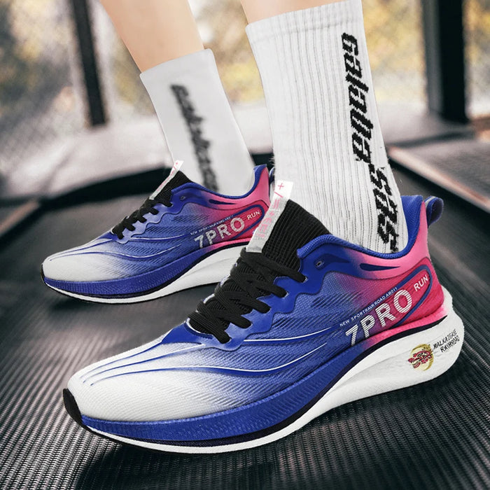 Carbon Plate Marathon Air Cushion Men Sports Running Shoes HighQuality Lightweight Comfy Women Athletic Tenis masculino Footwear