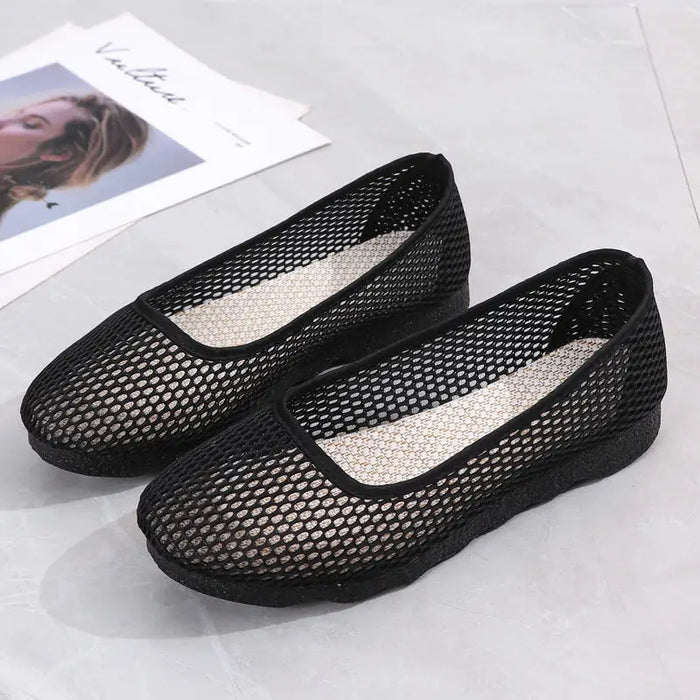 Women Tennis Shoes Breathable Mesh Woman Sports Shoes Light Outdoor Jogging Walking Sneakers Slip on Female Footwear Flats Shoes