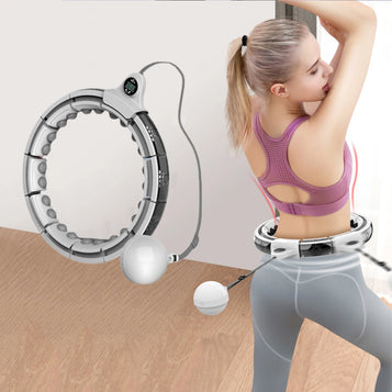 Good quality hula hoops for adults with soft rubber material massage heads adjustable fitness sport weighted hula hoops smart