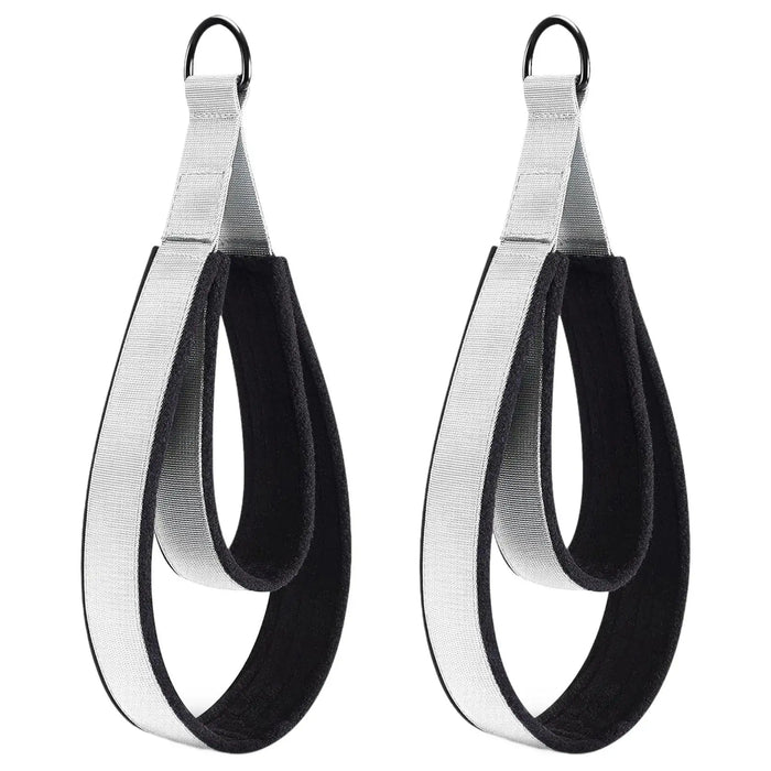 2Pcs Pilates Double Loop Straps Exercise Yoga Straps D Rings Straps Handle for Beginner Workout Improve Flexibility Adults