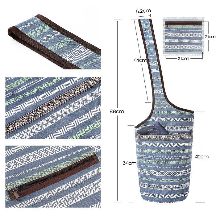Yoga Mat Bag with Large Size Pocket and Zipper Pocket for Most Size Mats Yoga Bags Carriers for Women Yoga Mat Storage Bag